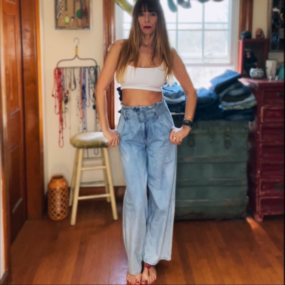 High Waist Retro Through-back